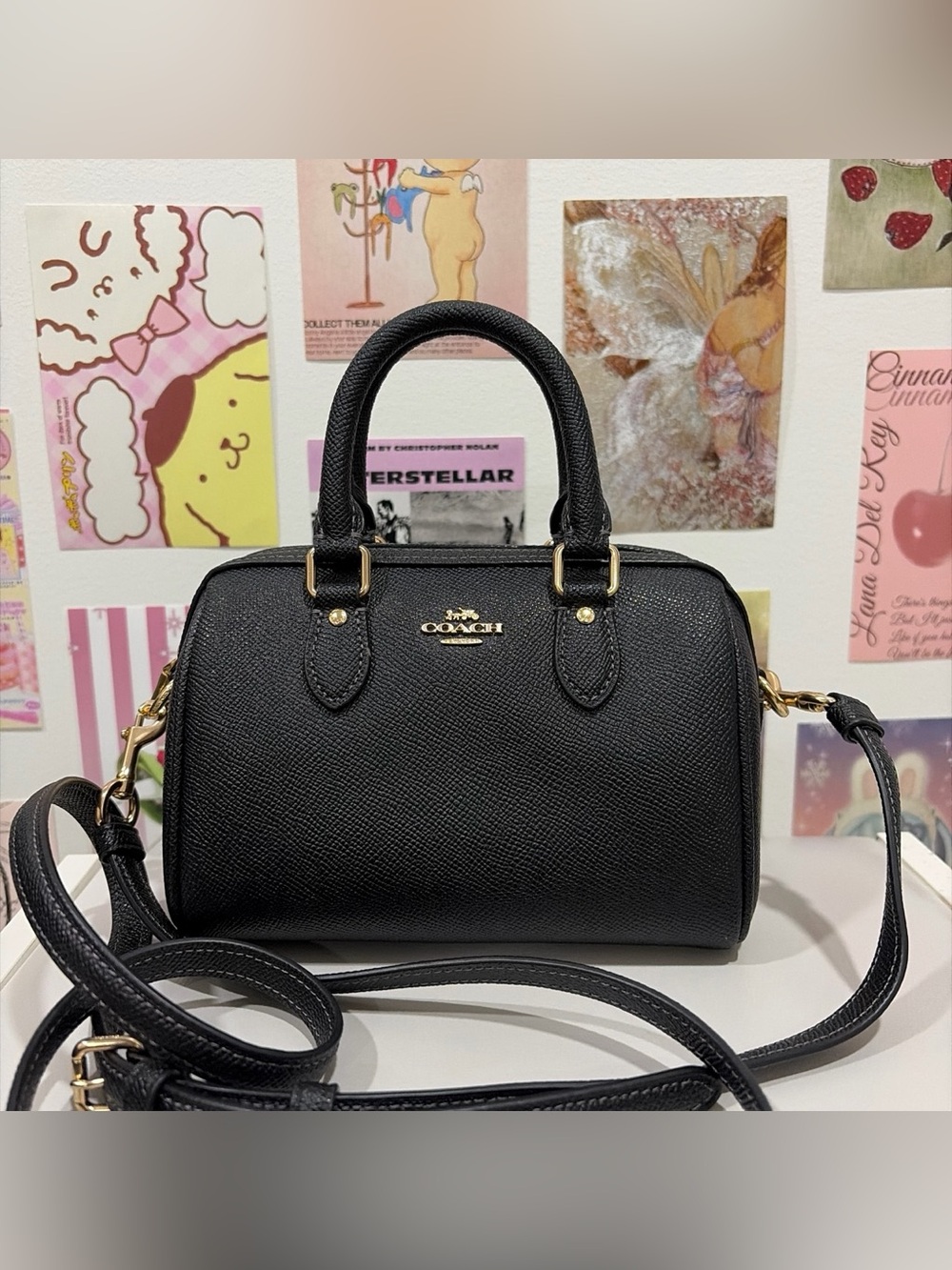 Pre-owned Coach Mini Rowan Crossbody Bag